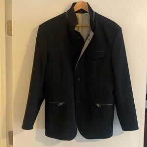 NWOT RNT23 Jeans Men’s Blazer/Jacket-Black/Gray-Sz 42